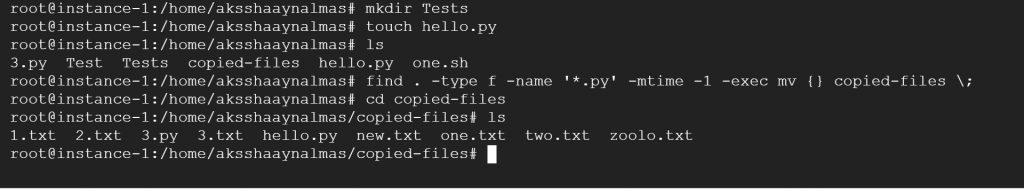 Linux find command use cases