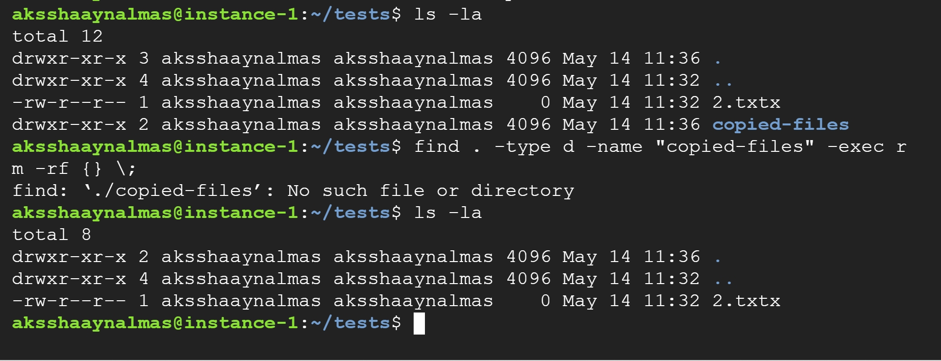 Linux find command use cases