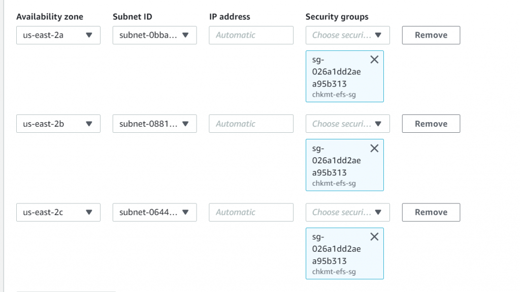 How to create and mount EFS file system