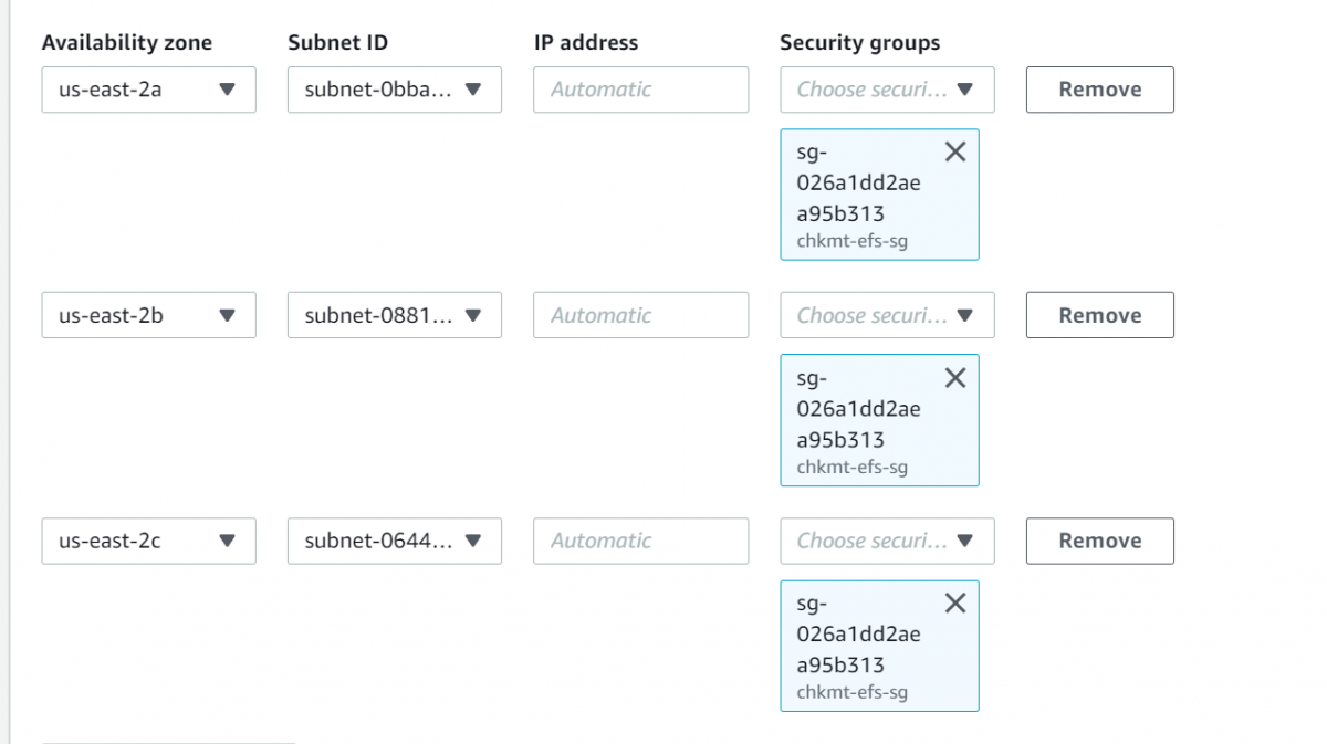 How to create and mount EFS file system